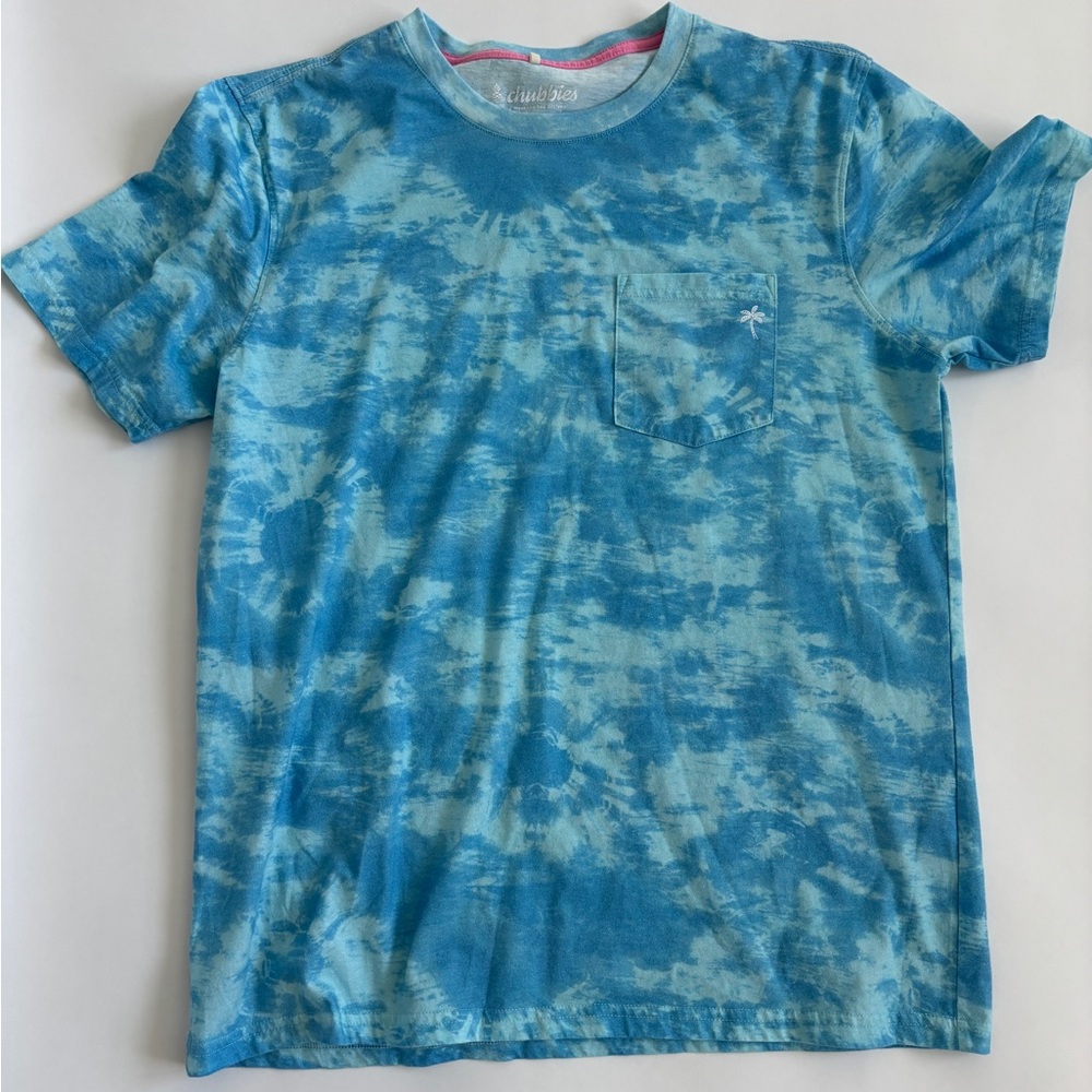 Chubbies Blue Tie-dye large tee